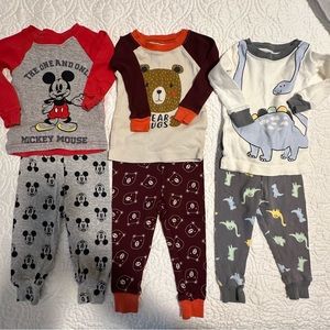 Three pack pajamas 2pc sets